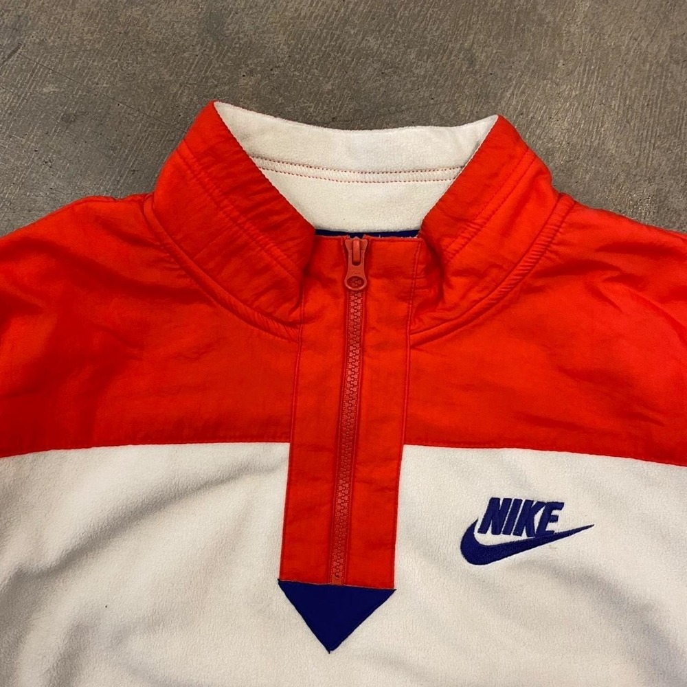 Vintage Nike Colorblock Quarter Zip Fleece Jacket Womens Size Medium - Picture 2 of 6